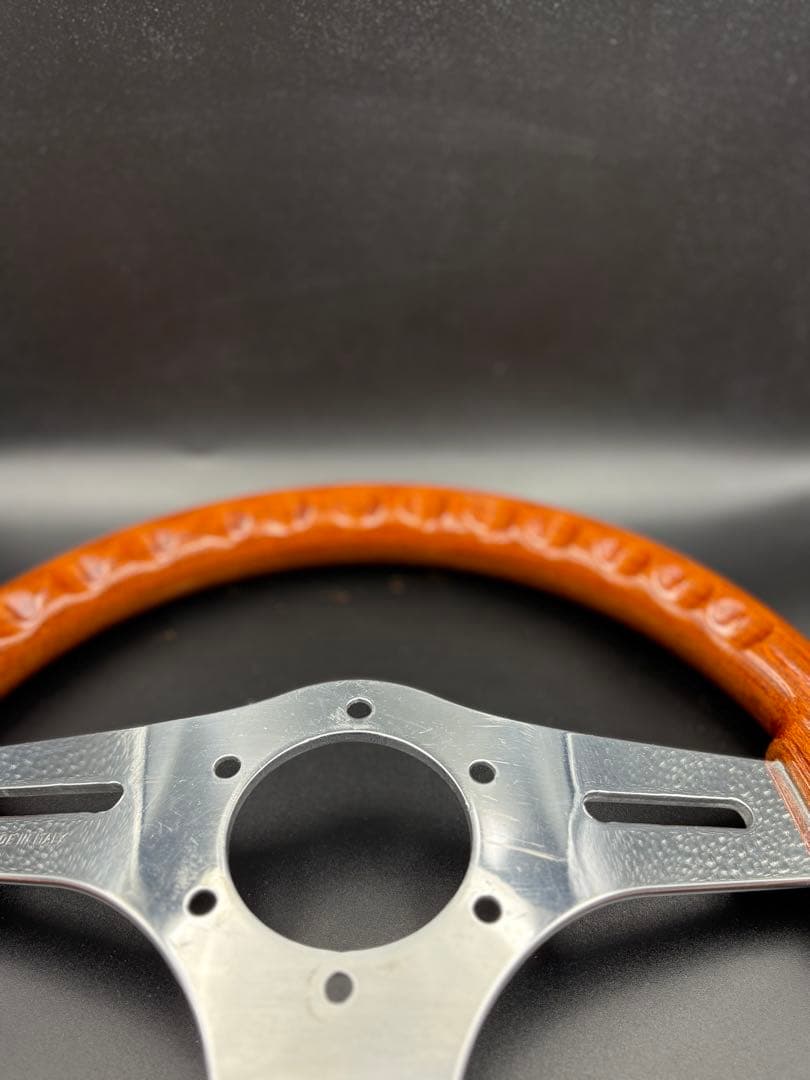 C026 OBA オバ　木製ステアリング　ハンドル　レア　ヴィンテージ 30cm