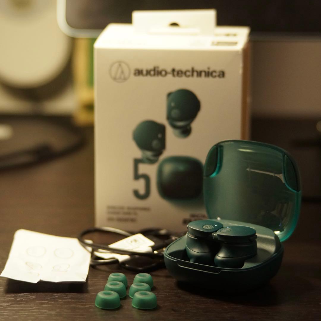 ATH-CKS50TW2 グリーン ノイズキャンセリングワイヤレスイヤホン