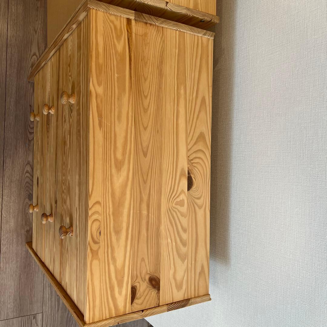 IKEA rast木製ナチュラルウッド3段チェスト