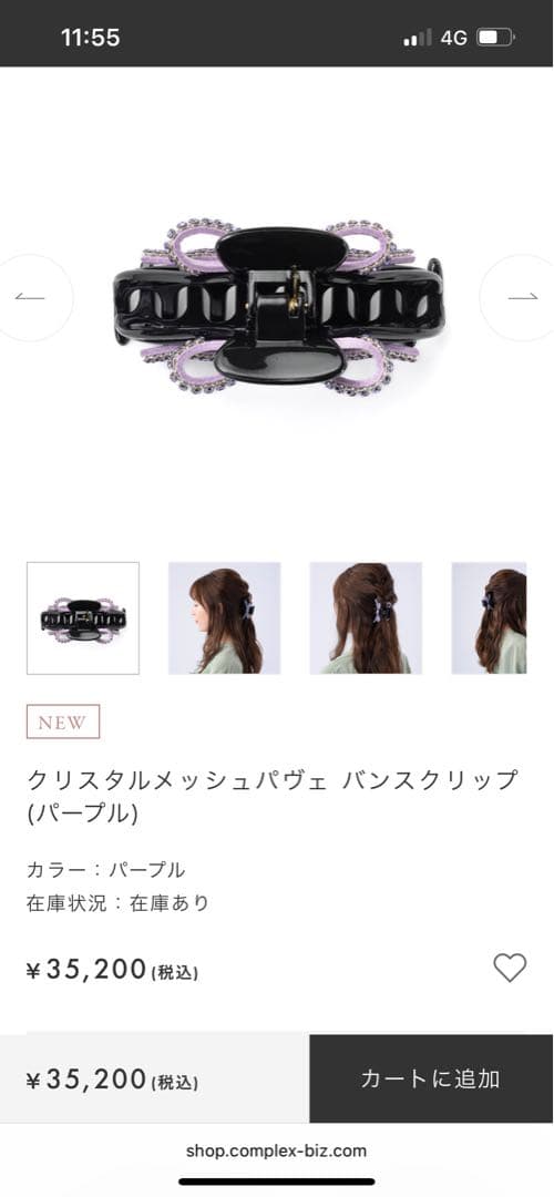 COMPLEX biz ヘアクリップM