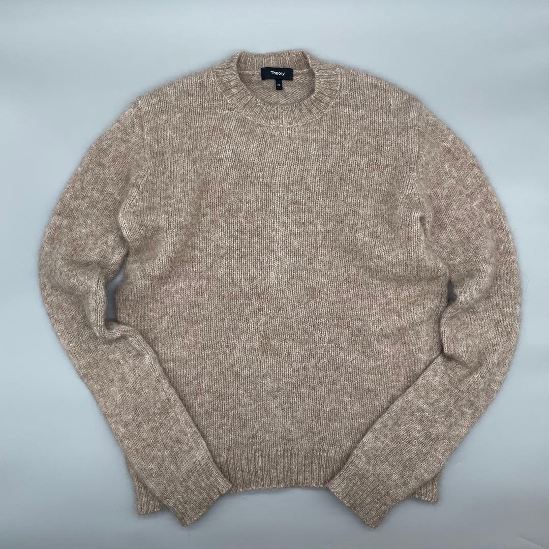 【美品】Theoryモヘアニット ブラウン メンズXS ユニセックス