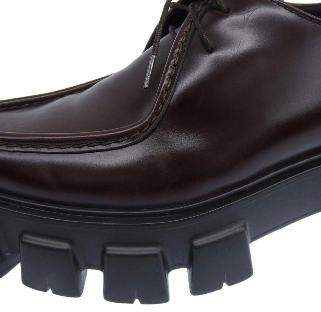PRADA モノリスダービー　サイズ7(26.5cm〜27.0cm相当)