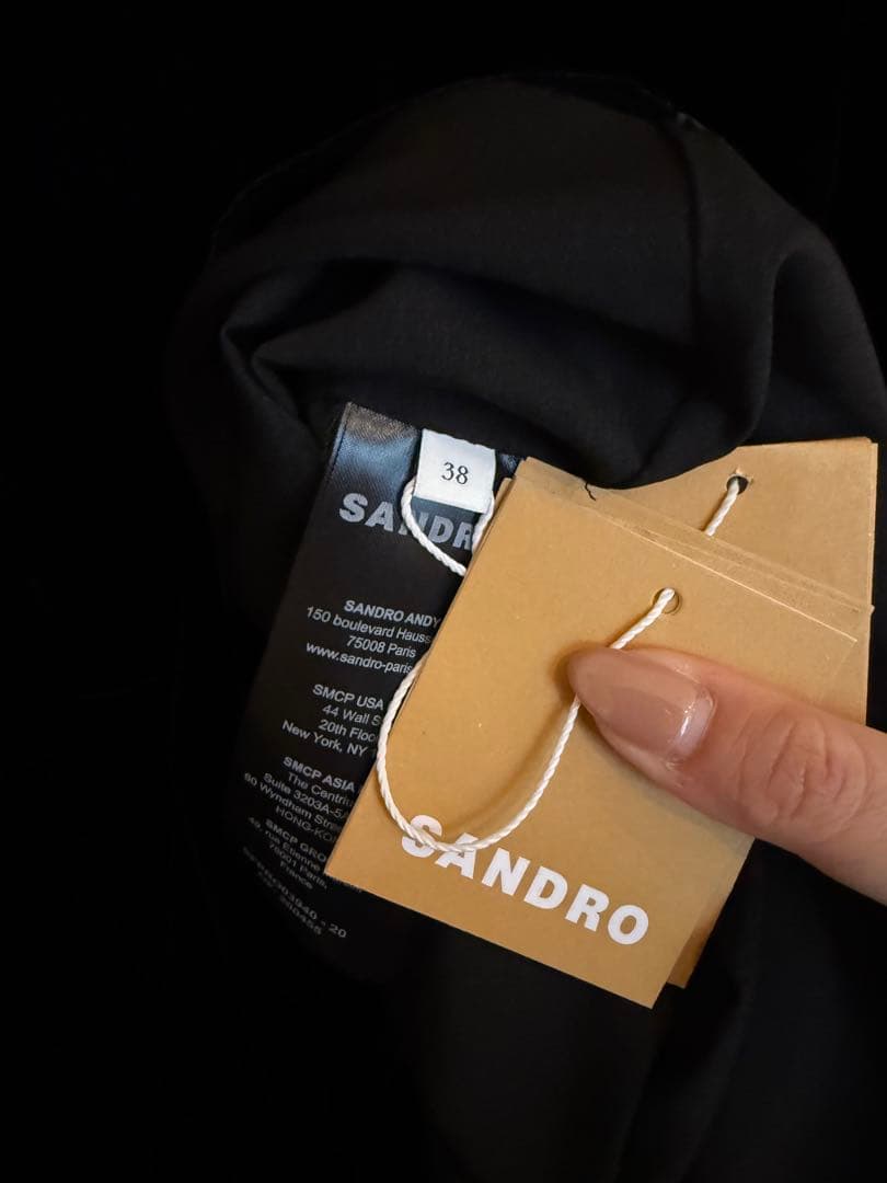 新品タグ付き⭐︎SANDRO ベルベットミニワンピース