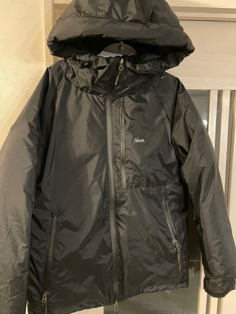 美品！ナンガ　オーロラダウンジャケット　ブラック　Lサイズ