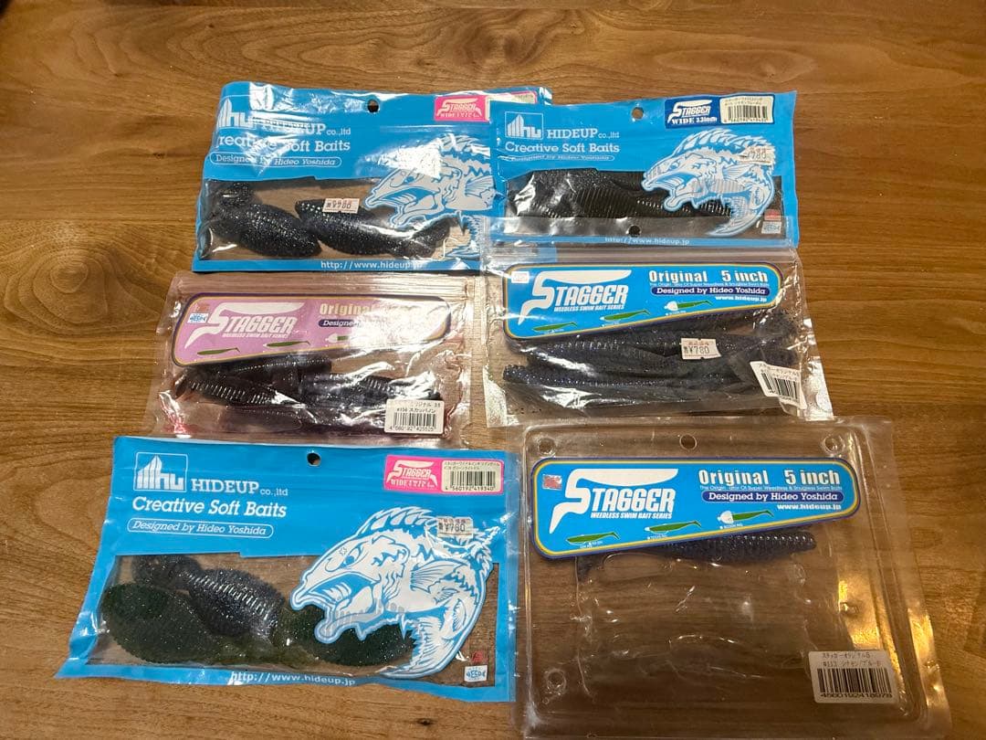 ワームセットまとめ⭐︎ゲーリー、ジャッカル、ジークラック　フックシンカーおまけ付き