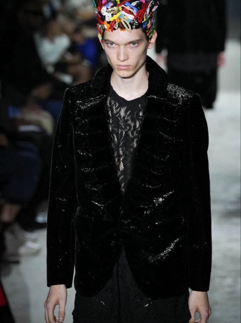 2025春夏コムデギャルソンオムプリュス大人気フリル襟ジャケット美品激安