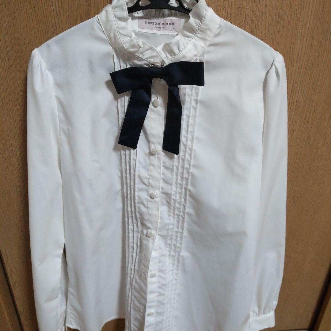 卒服　小学生女子 Mezzo Piano ベージュ　シャツセット