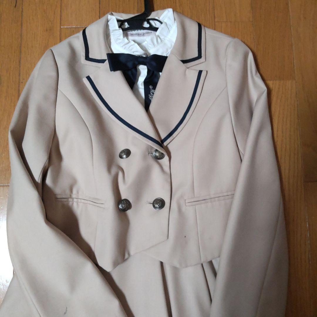 卒服　小学生女子 Mezzo Piano ベージュ　シャツセット