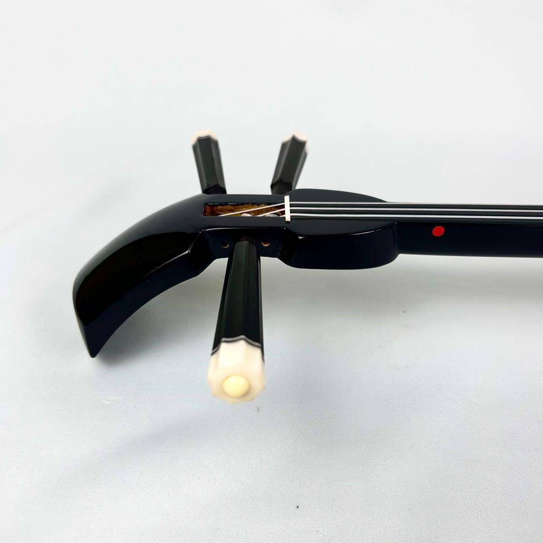 【美品】沖縄三線 本革 蛇革 ハードケース付 付属品多数 三味線