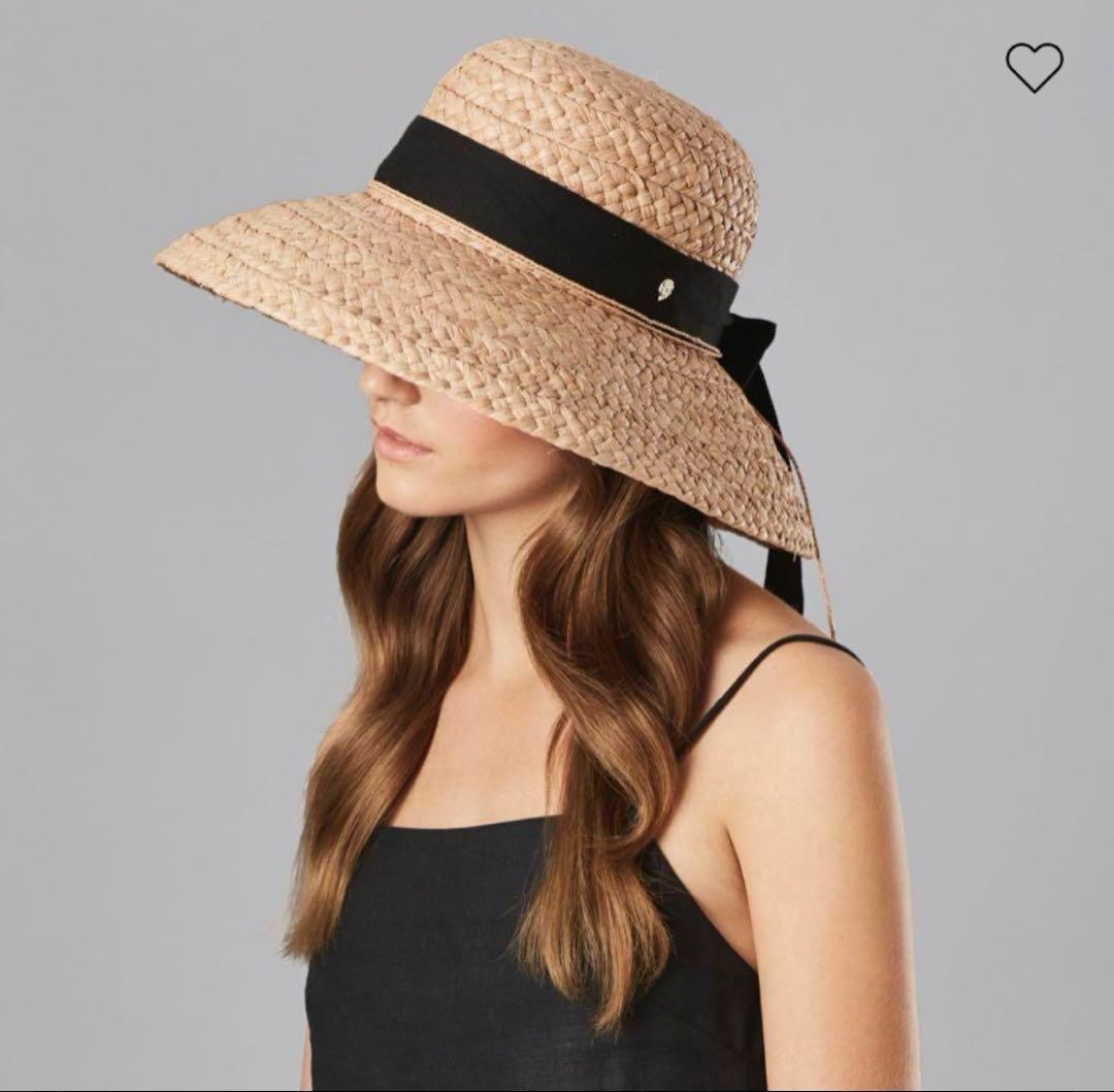 HELEN KAMINSKI ラフィアハット Classic 5 帽子 リボン