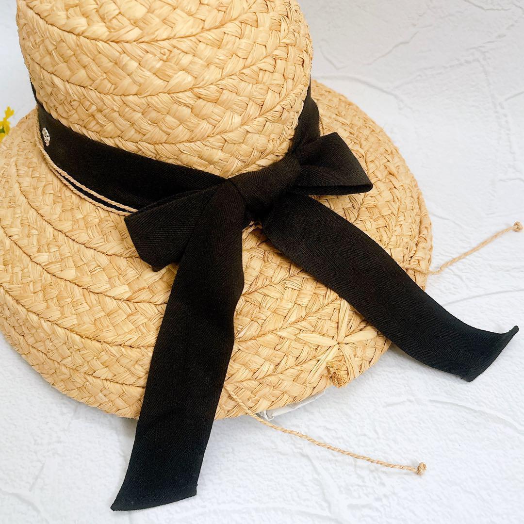 HELEN KAMINSKI ラフィアハット Classic 5 帽子 リボン