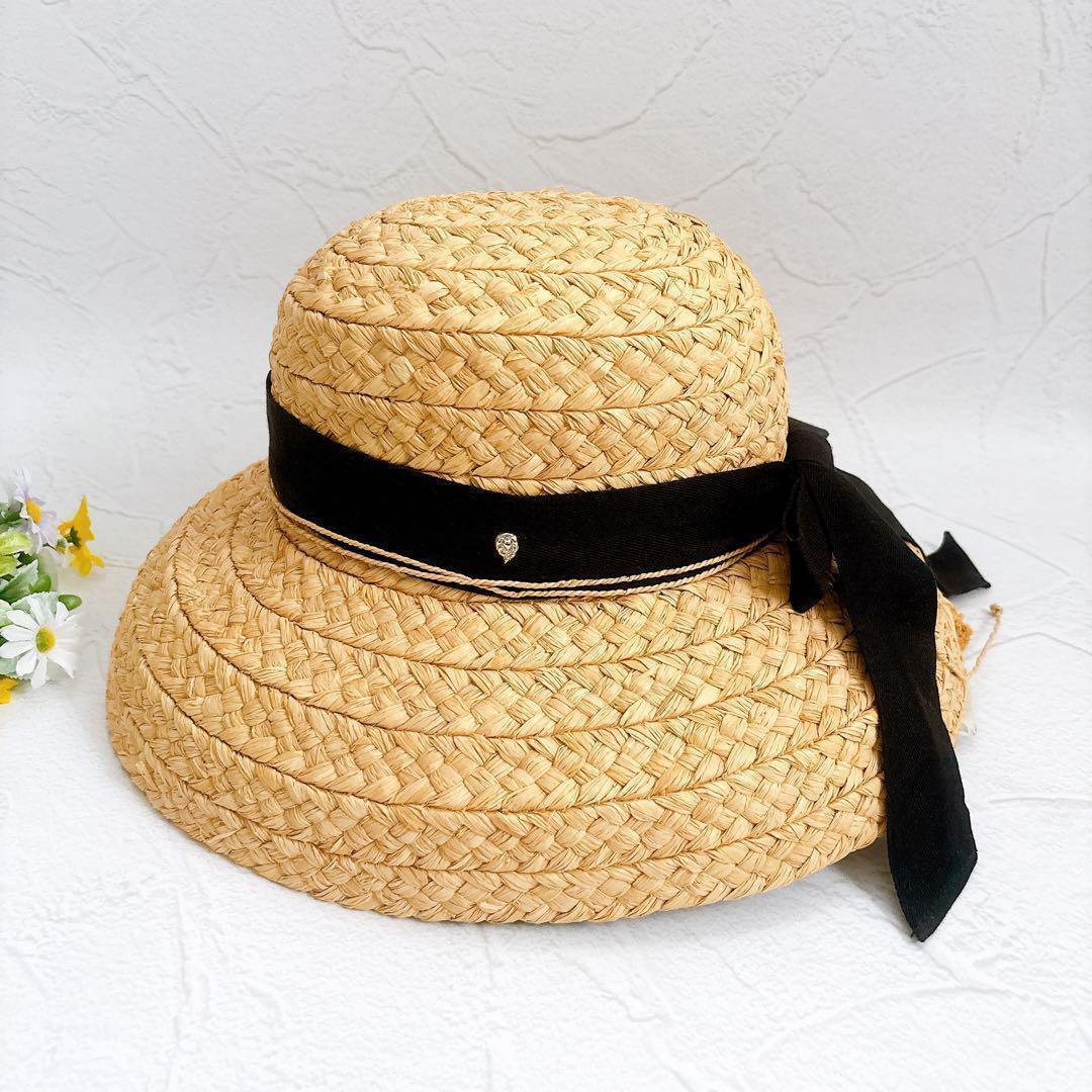 HELEN KAMINSKI ラフィアハット Classic 5 帽子 リボン