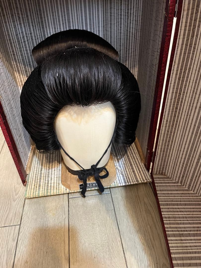 日本髪　かつら　大衆演劇　つぶし島田　芸者　芸妓　M -Lサイズ 日本舞踊