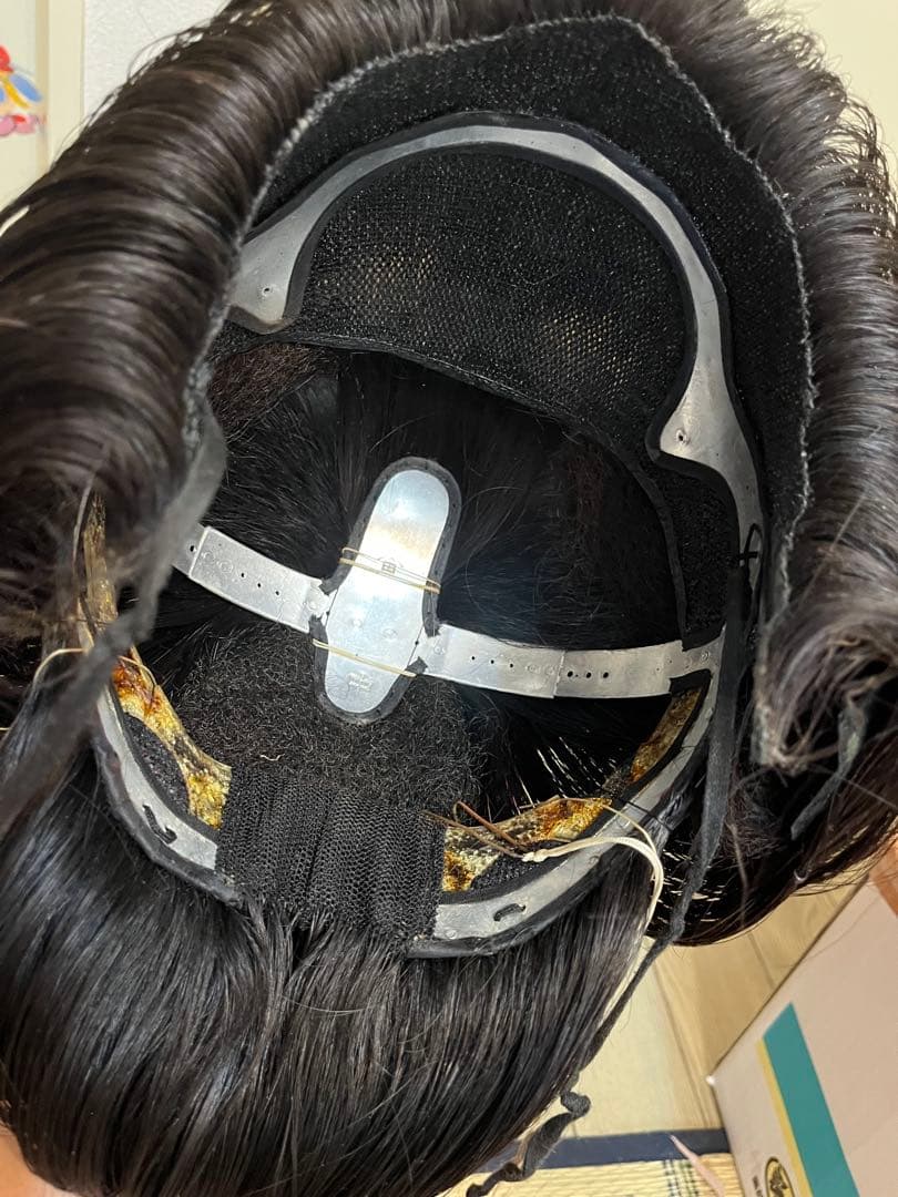 日本髪　かつら　大衆演劇　つぶし島田　芸者　芸妓　M -Lサイズ 日本舞踊