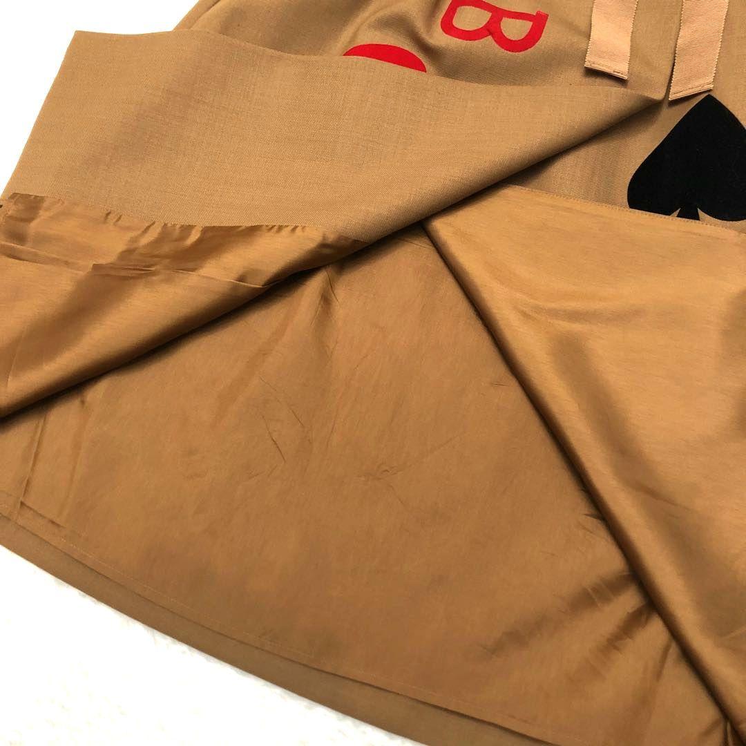 ★希少レア★ブティックモスキーノ ウールスカート トランプ スペード ハート