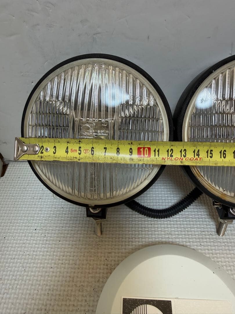 当時物デュアルカウル用CIBIEフォグランプ/ライトカバー付シビエ/検マーシャル