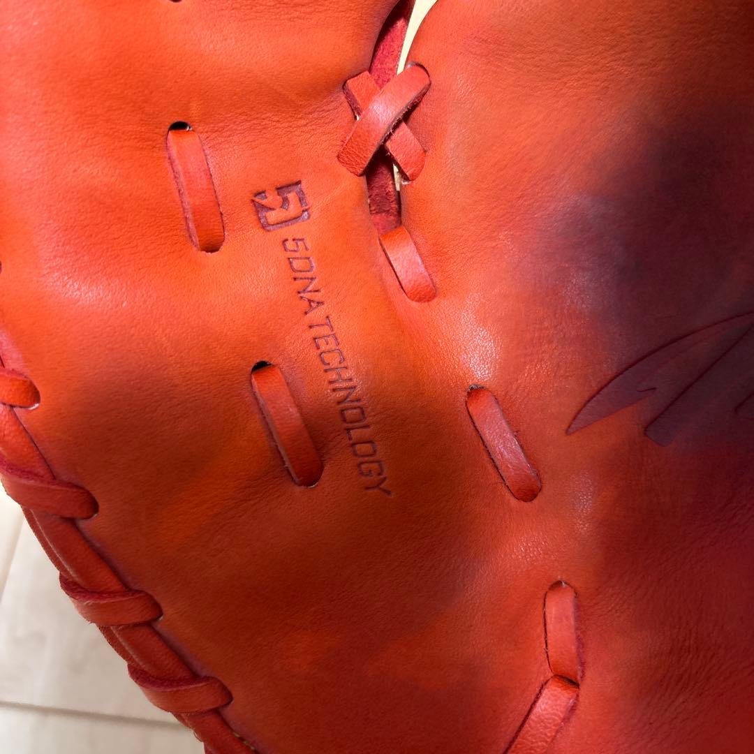 MizunoPro 軟式グローブ オレンジ（左利き用）