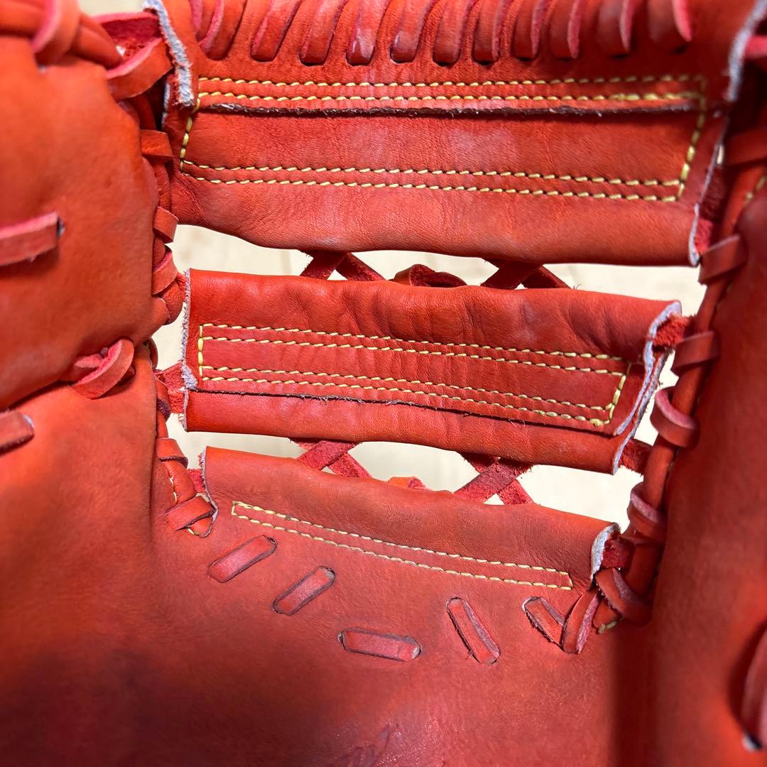 MizunoPro 軟式グローブ オレンジ（左利き用）