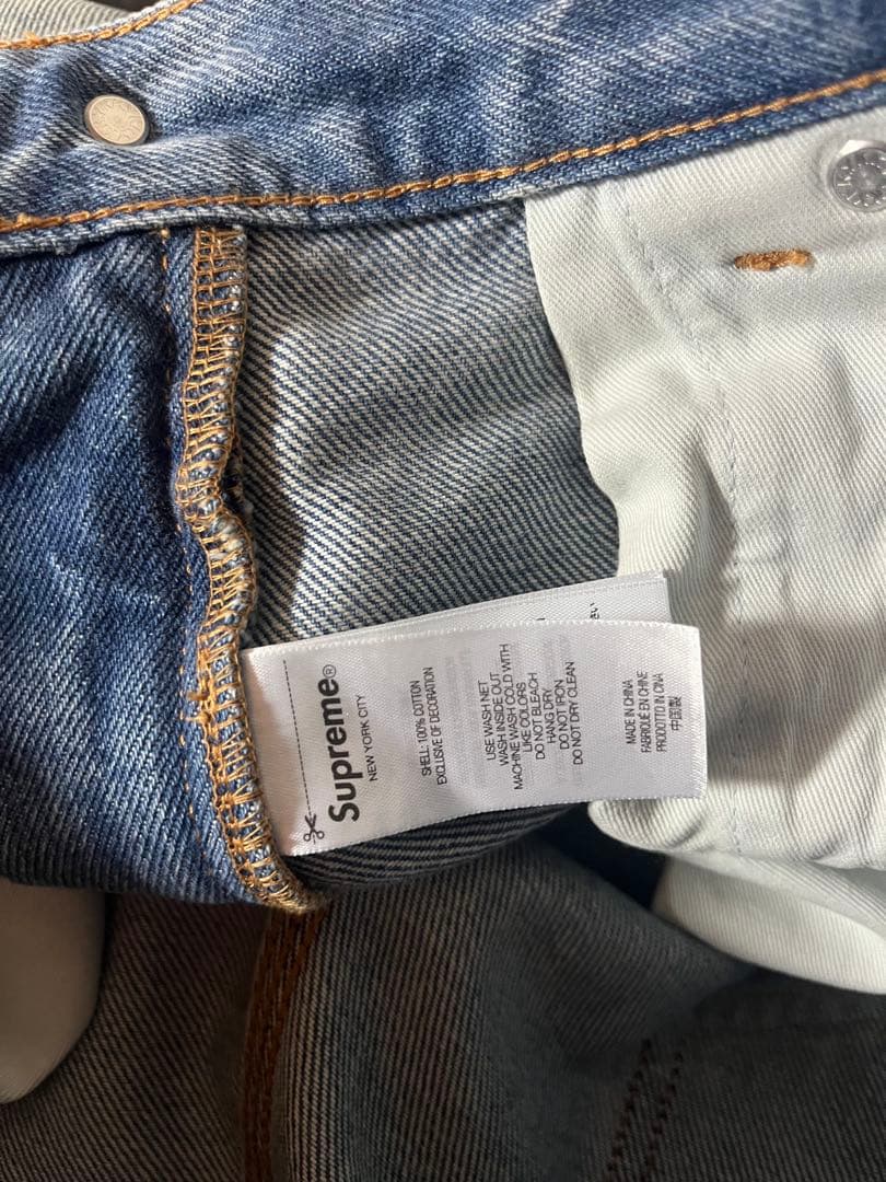 パンツ SupremeReflective Double Knee Pant Denim