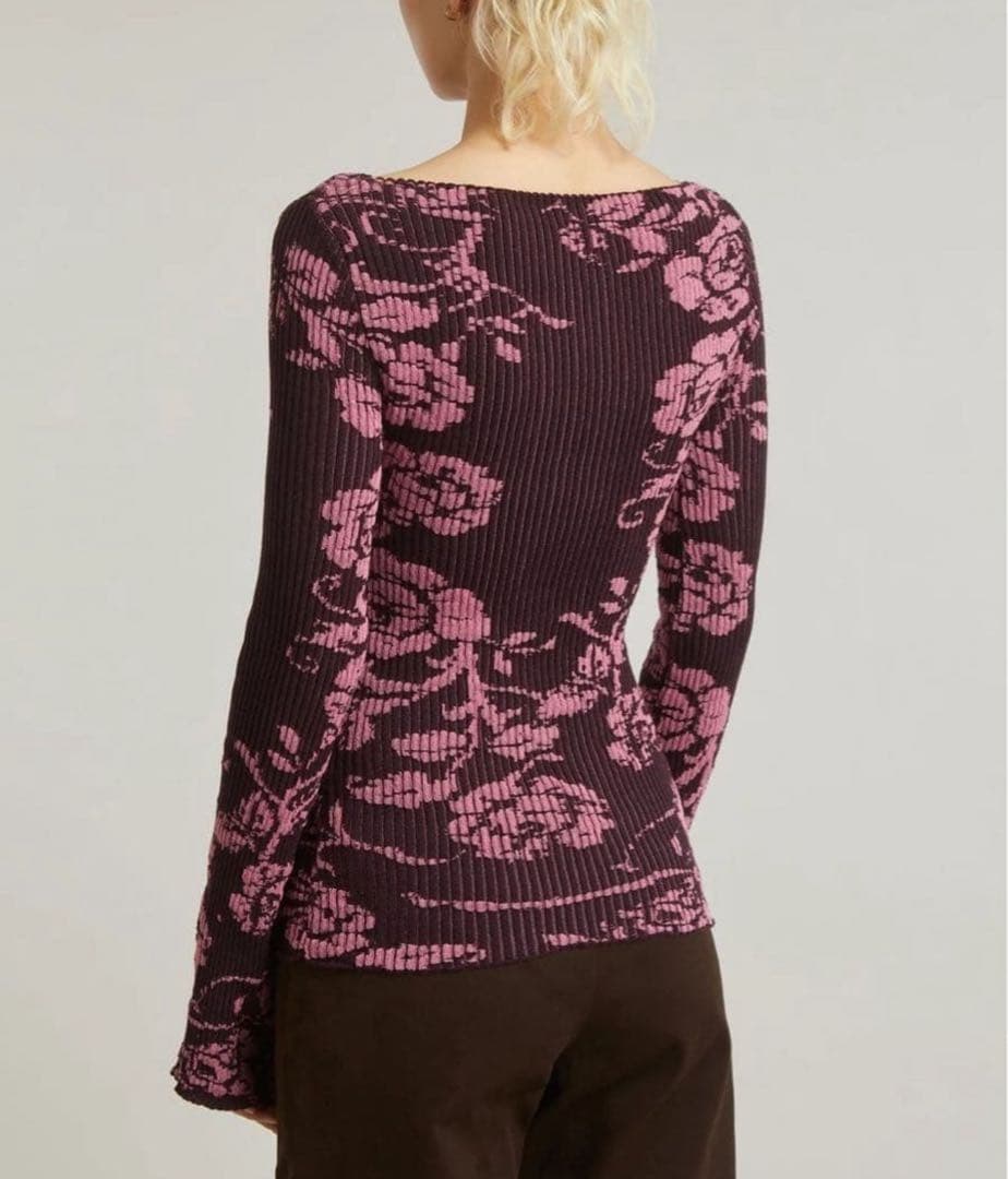 paloma wool フラワープリント長袖トップス