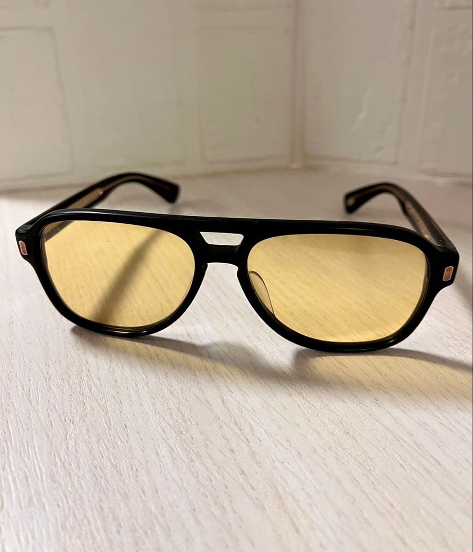 EYEVAN アイヴァン サングラス 黒 イエローレンズ 日本製 鯖江市 メガネ