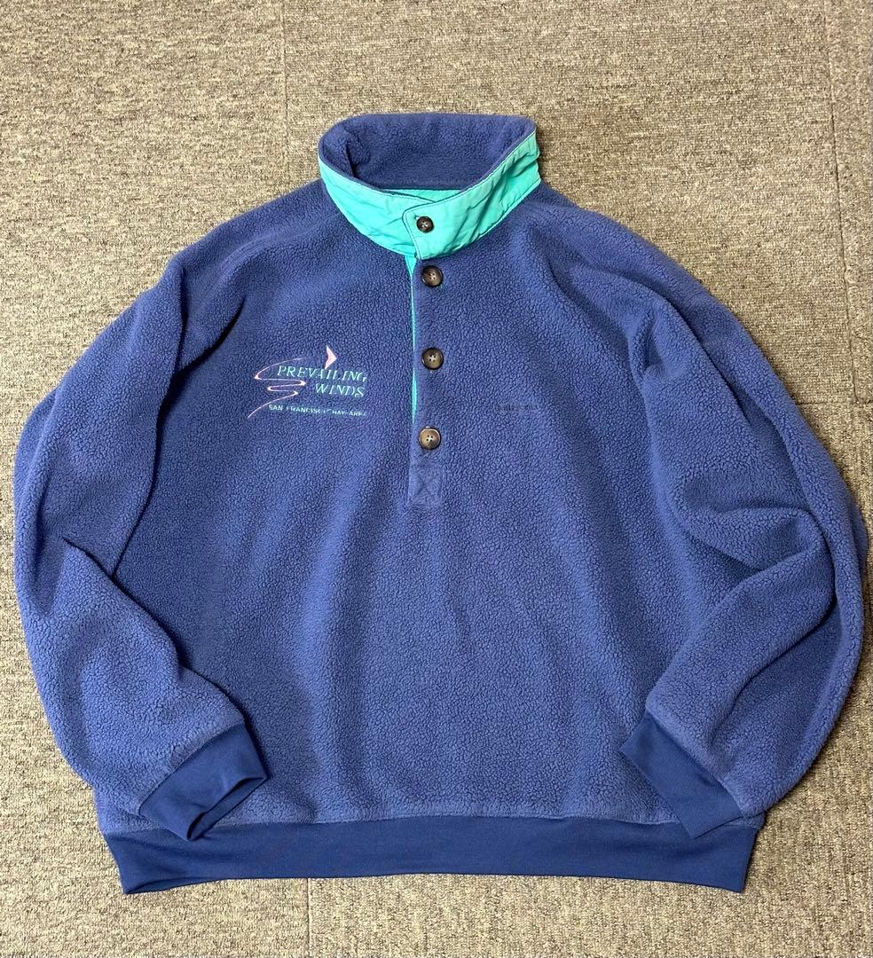 企業ロゴ入り 90’s パタゴニア シンチラプルオーバー 色ラベンダー サイズL