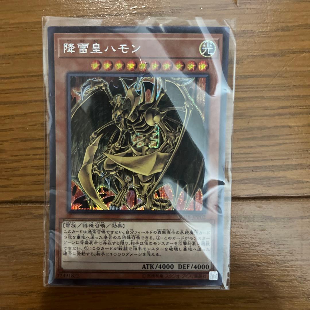 こ*ん様 極美品　降雷皇ハモン　レリーフ　遊戯王