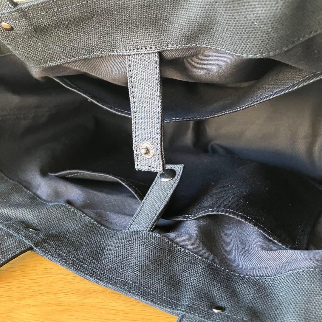 トートバッグ　dopタンバリン ブラック(刺繍グレー)