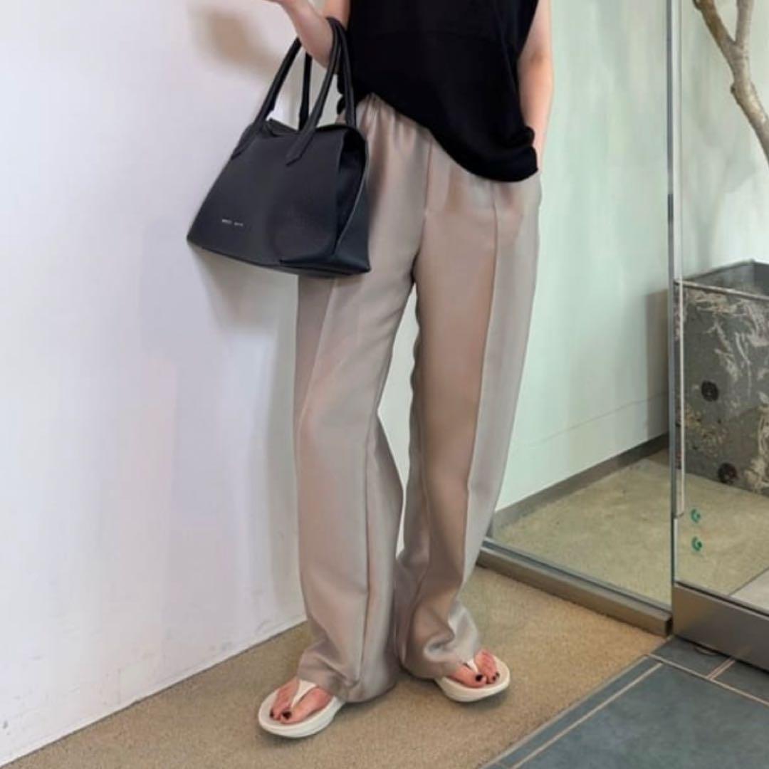 【新品未使用】Drawing Numbers ベージュ ワイドパンツ