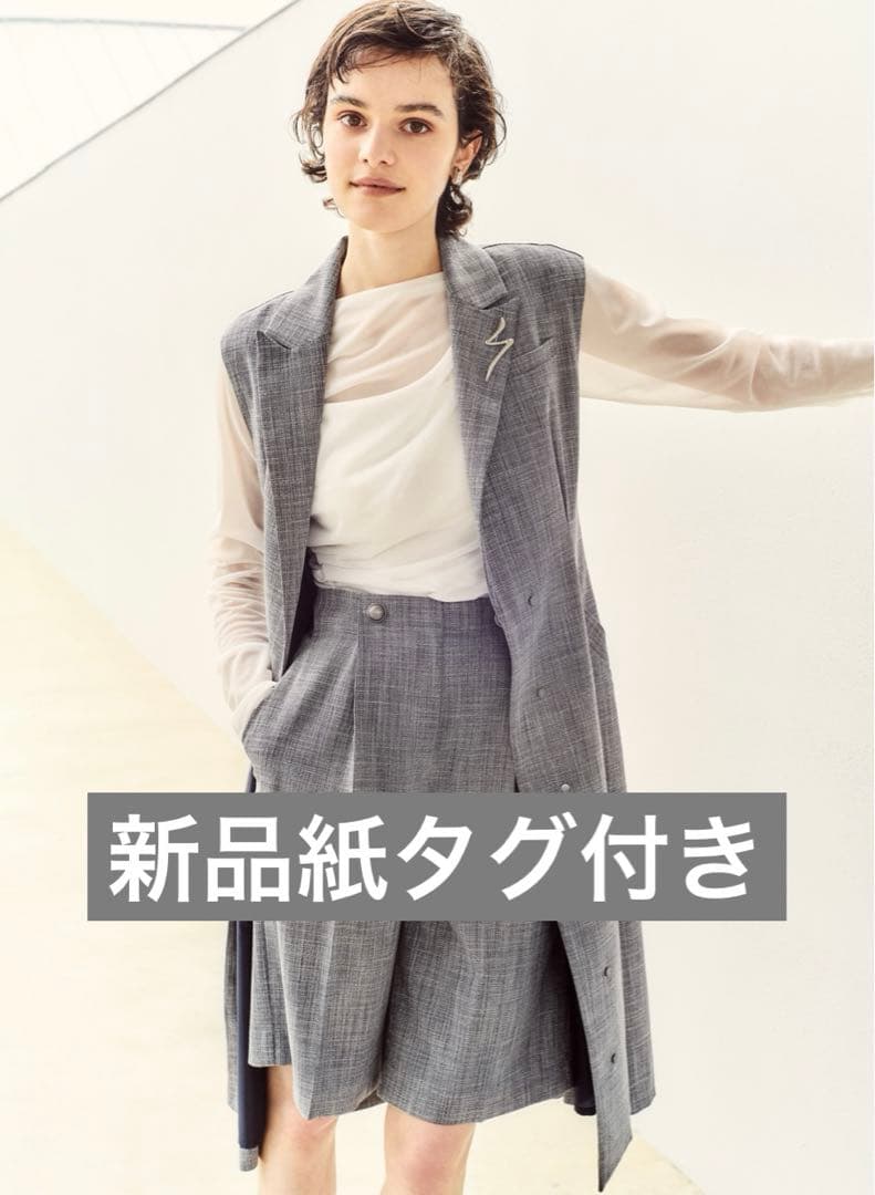 ルーニィ新品紙タグ付き⭐️洗える❗️ツイード調バミューダパンツハーフパンツ