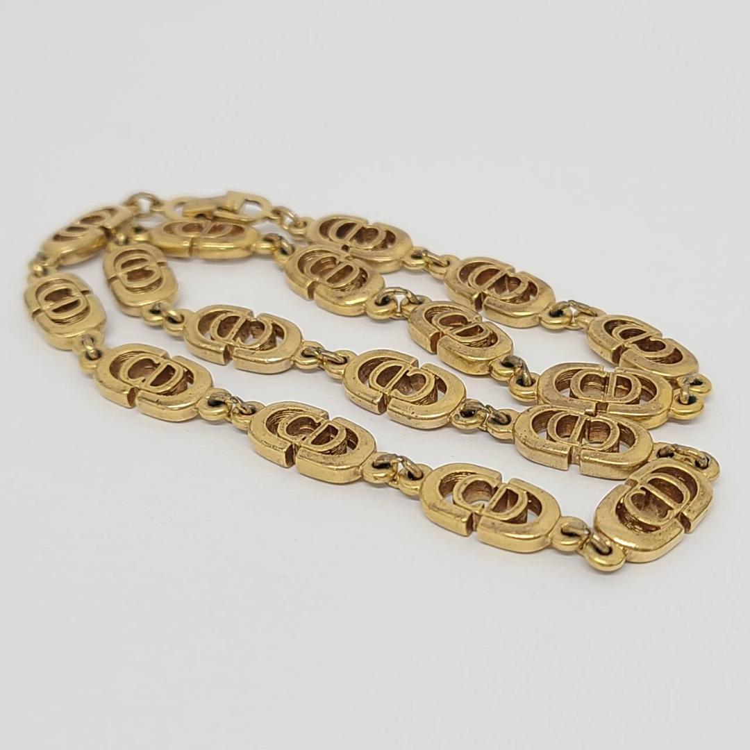 ディオール Dior ネックレス CDロゴ 金属素材 ゴールド