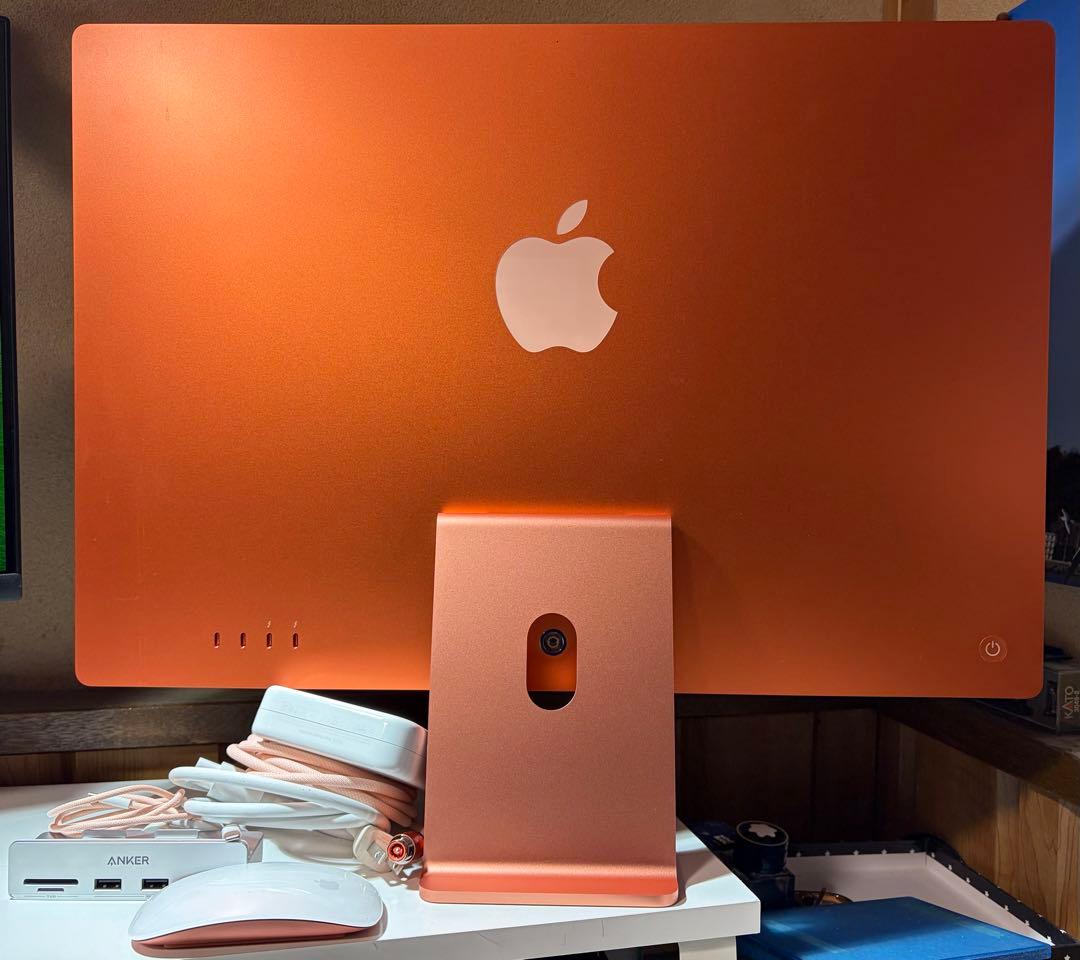 iMac 24インチM1 4ポート2021 512GB 16GB オレンジ 元箱
