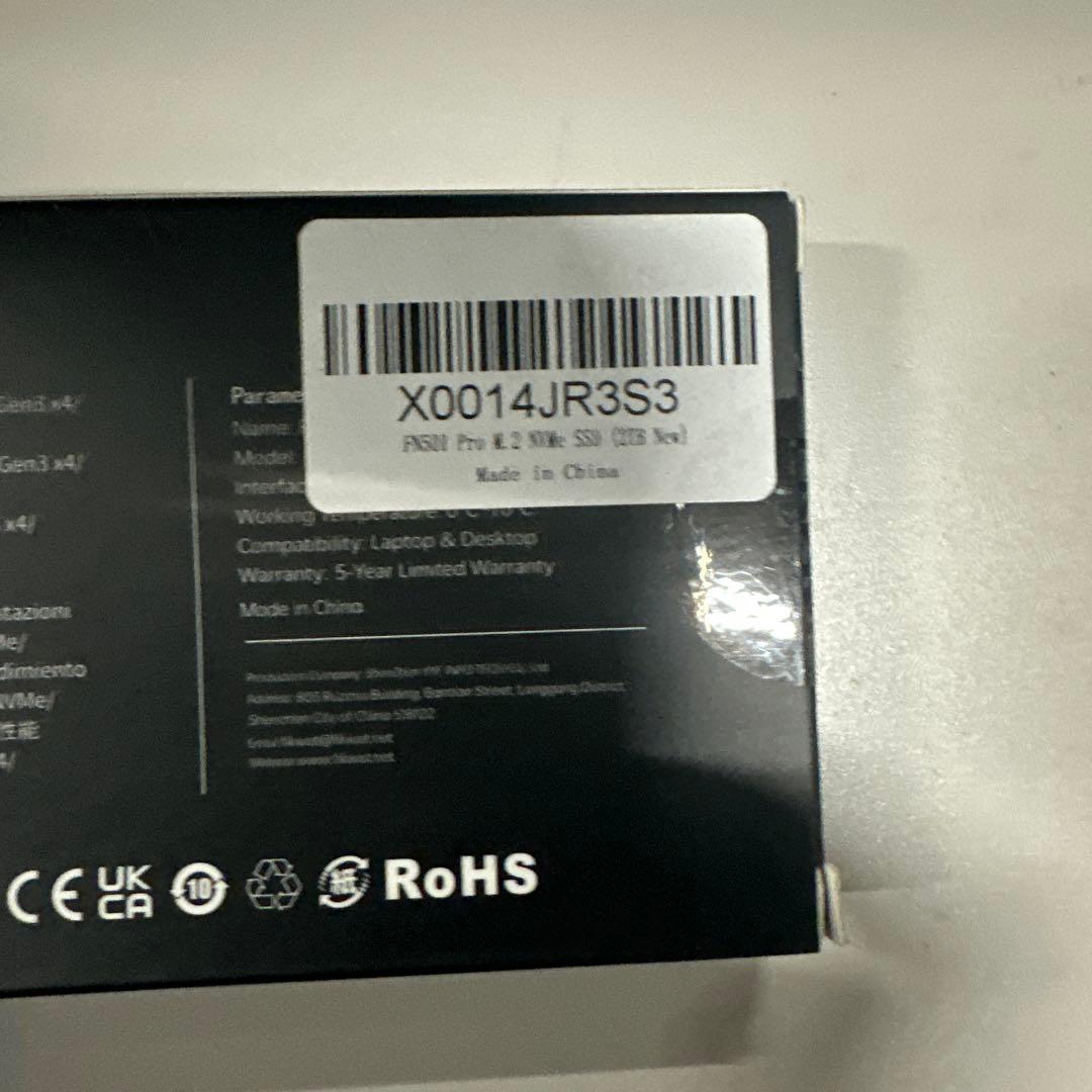 内蔵型SSD Fikwot FN501 Pro 2TB NVMe SSD M.2 2280