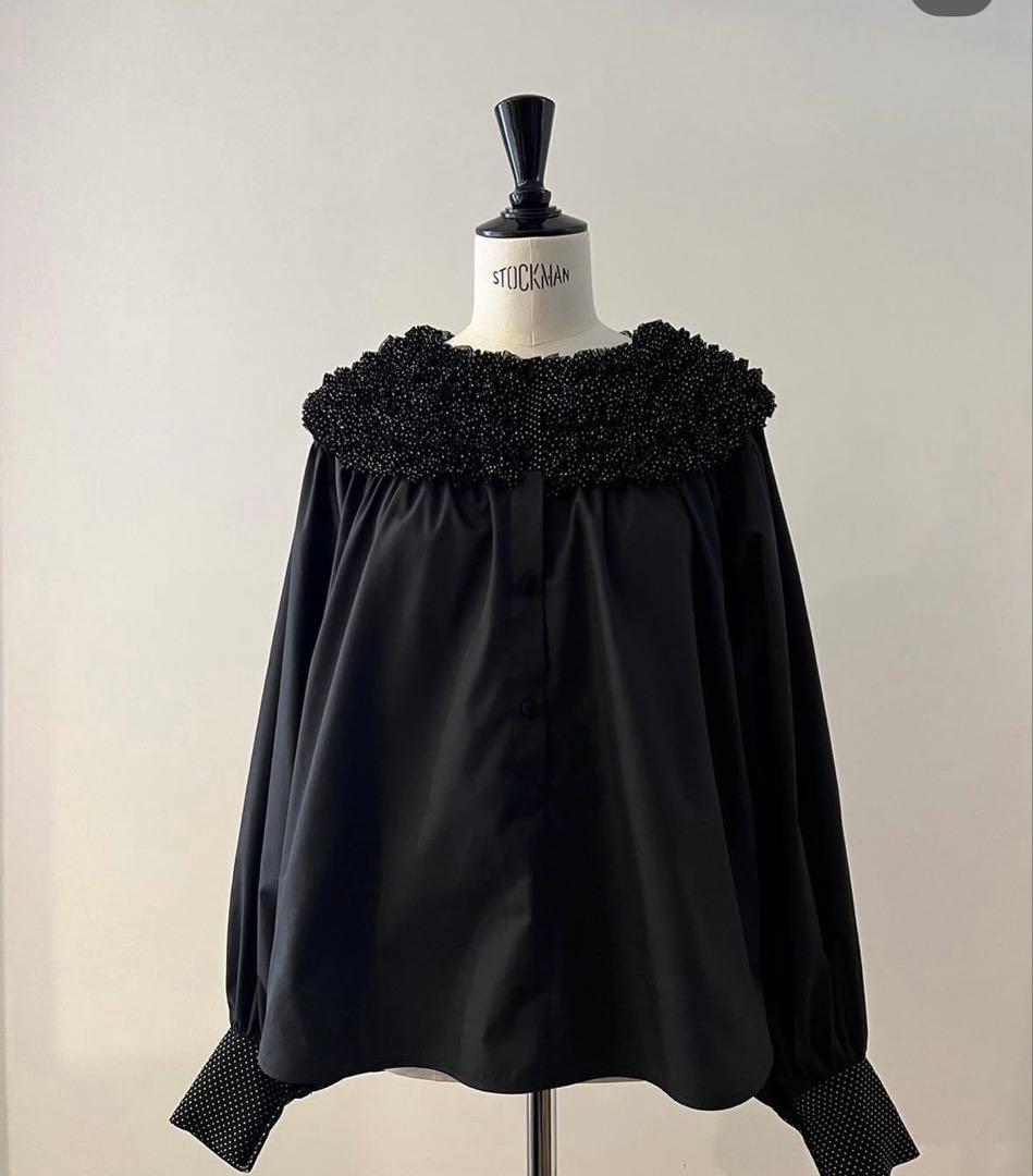 rosymonster ドットミニフリルブラウス　ロージーモンスター