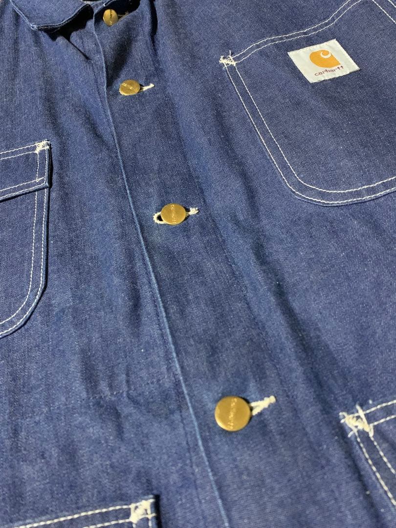 90s usa製 カーハート デニム カバーオール 濃紺