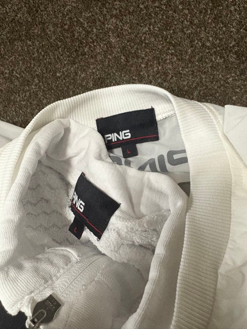 アウター ウインドブレーカー2着セット白 Lサイズ