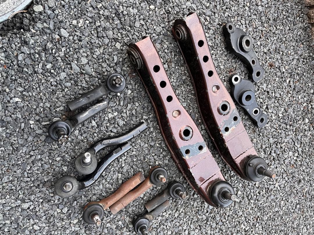 jzx81 gx81 50mm延長ロアアーム　ナックル　jzxタイロッド