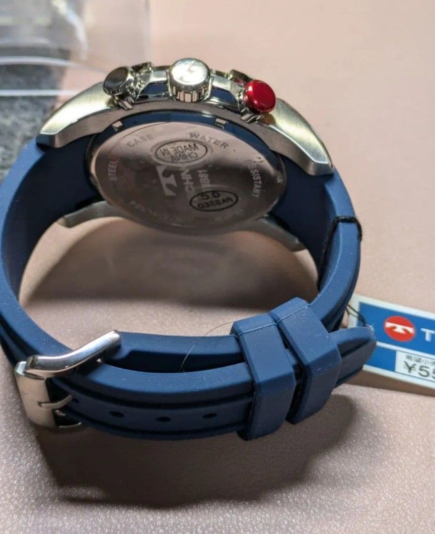 保管品未使用新品！！テクノス、クロノグラフ付属品完備！！