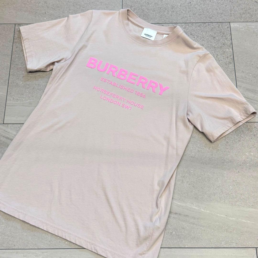 BURBERRY ピンクベージュ Tシャツ 14Y