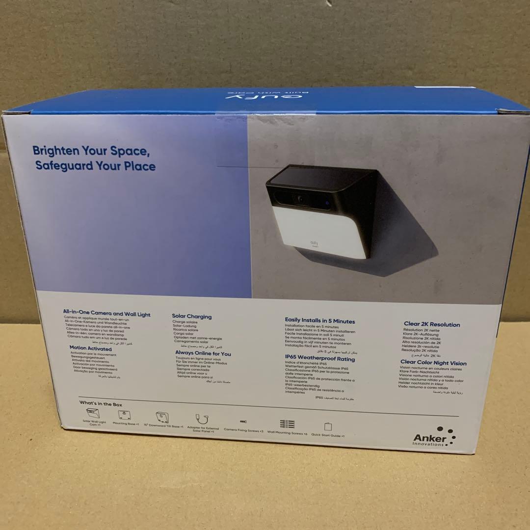 新品　Anker Eufy Solar Wall Light Cam S120