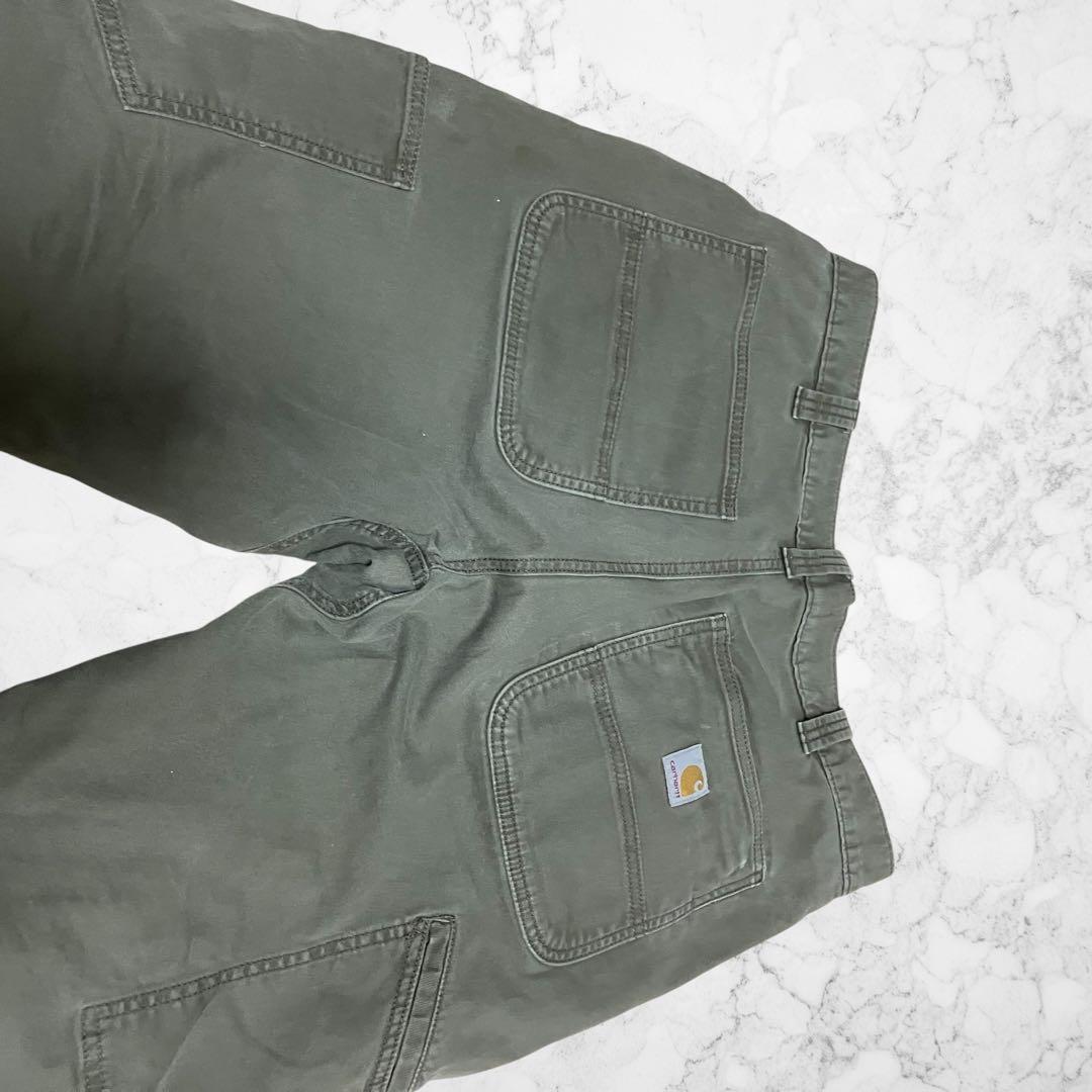 な*せ様 carhartt ダブルニー　ワークパンツ　リラックスフィット　オリー