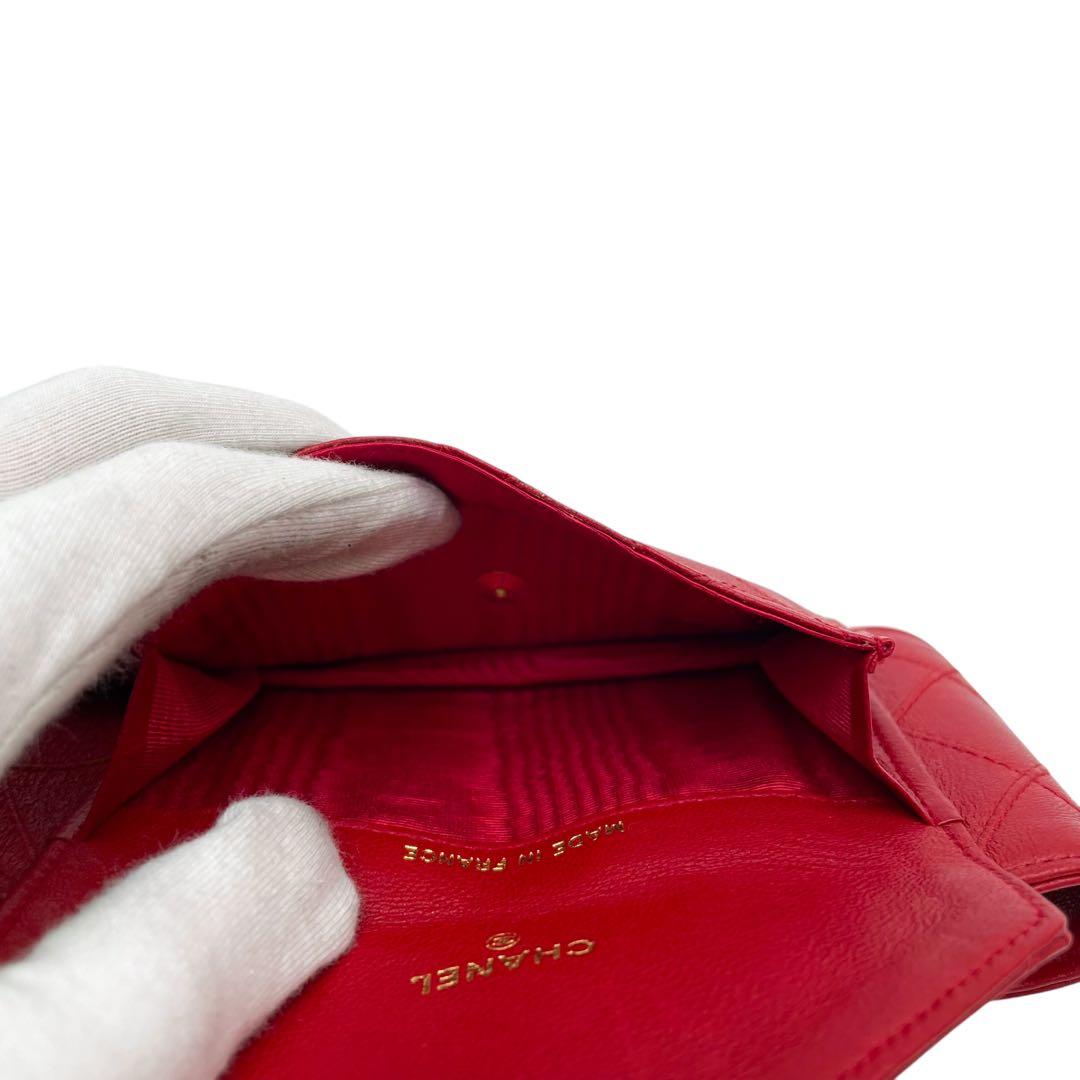 美品 シャネルビコローレ マトラッセ レザー ウエスト ポーチ ボディバッグ.