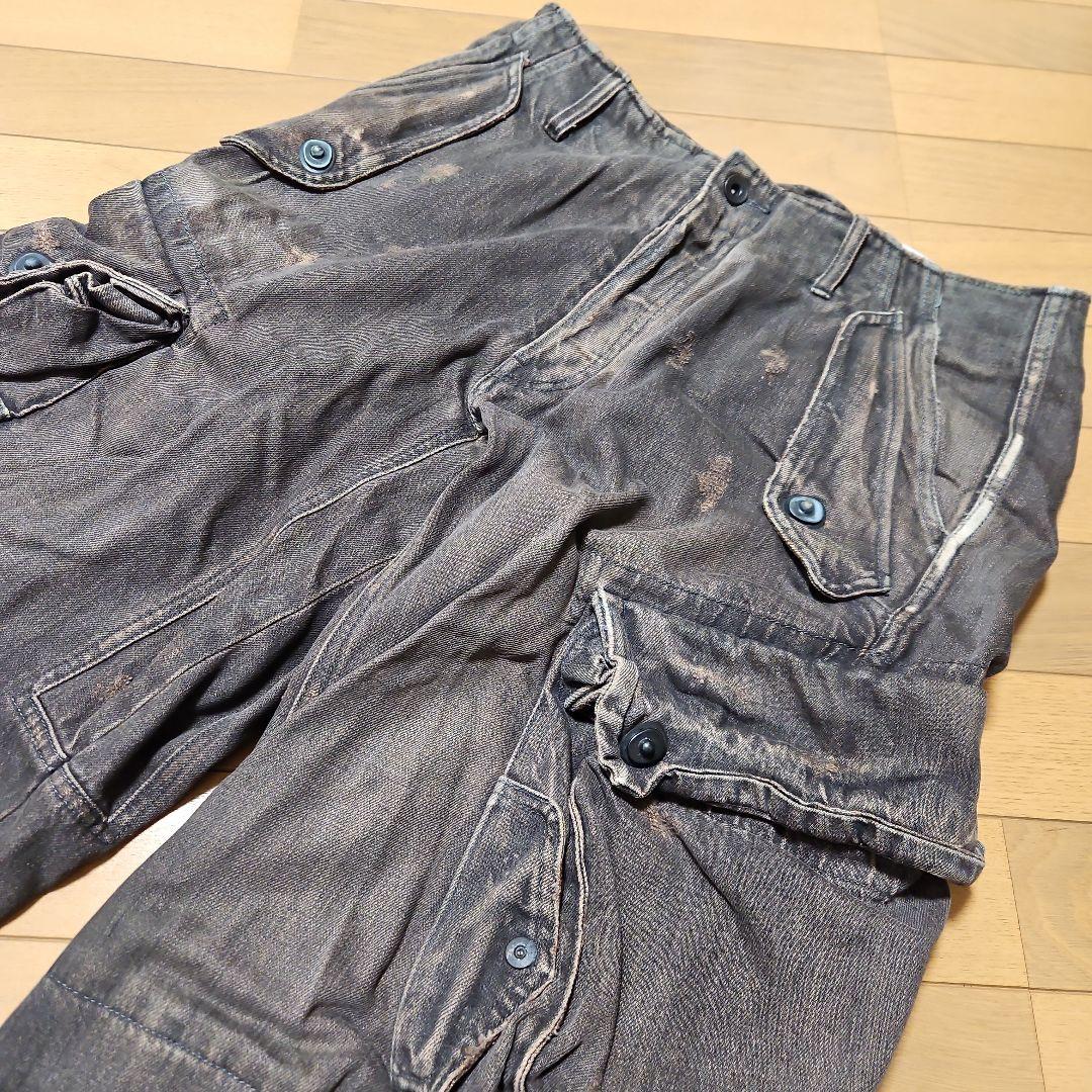 ユリウス ガスマスク カーゴパンツ ダメージアリ