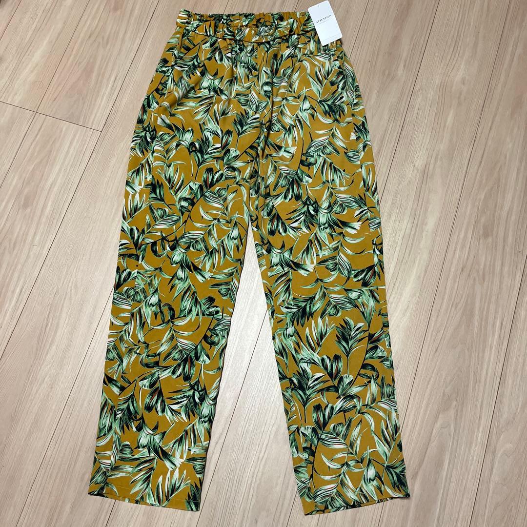 Spick & Span リーフプリント　リラックスパンツ