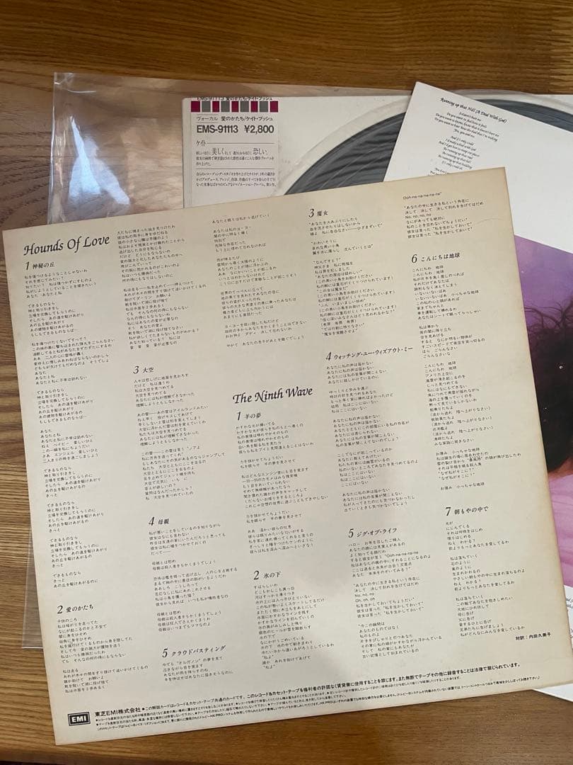 試聴済★ レコード　ケイトブッシュ愛のかたち