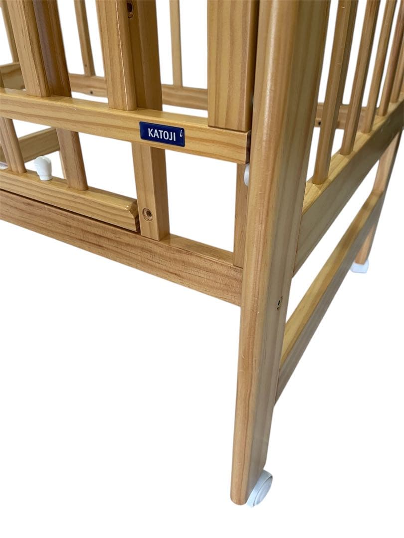 【美品】KATOJI カトージ ベビーベッド +コンパクトベッド