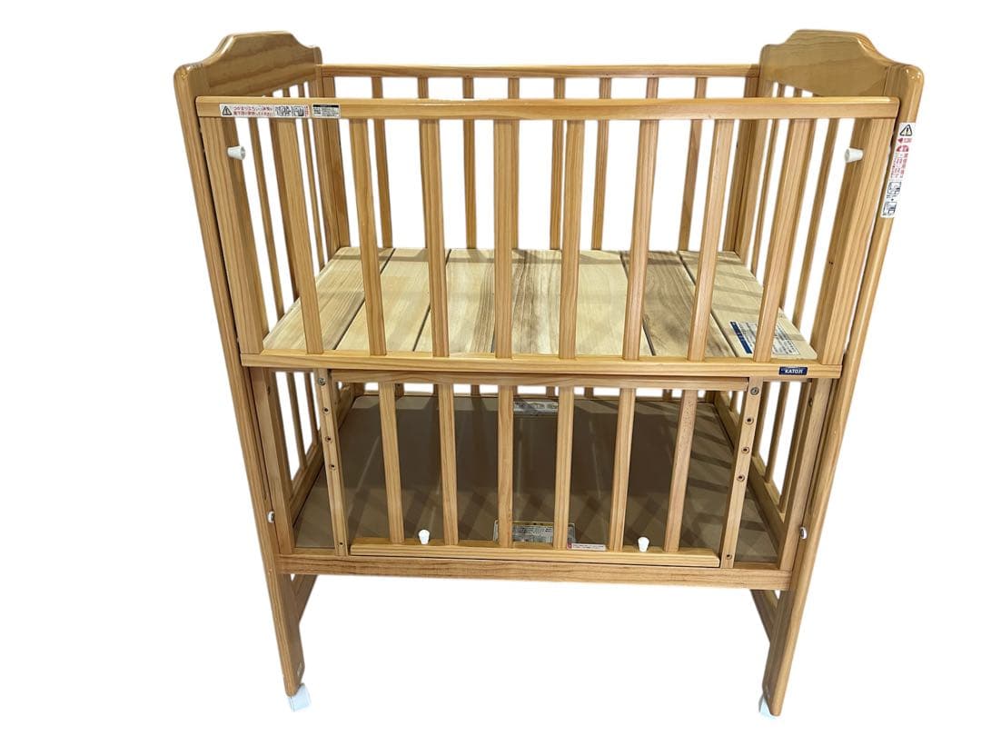 【美品】KATOJI カトージ ベビーベッド +コンパクトベッド