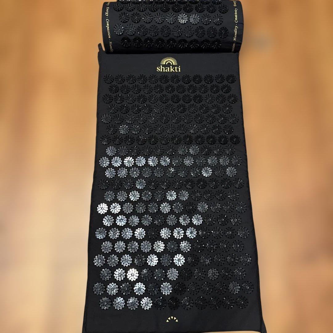 シャクティマット 正規品 黒 マット&ピローセット