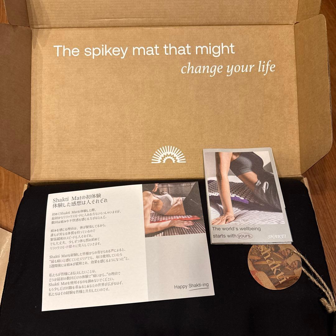 シャクティマット 正規品 黒 マット&ピローセット