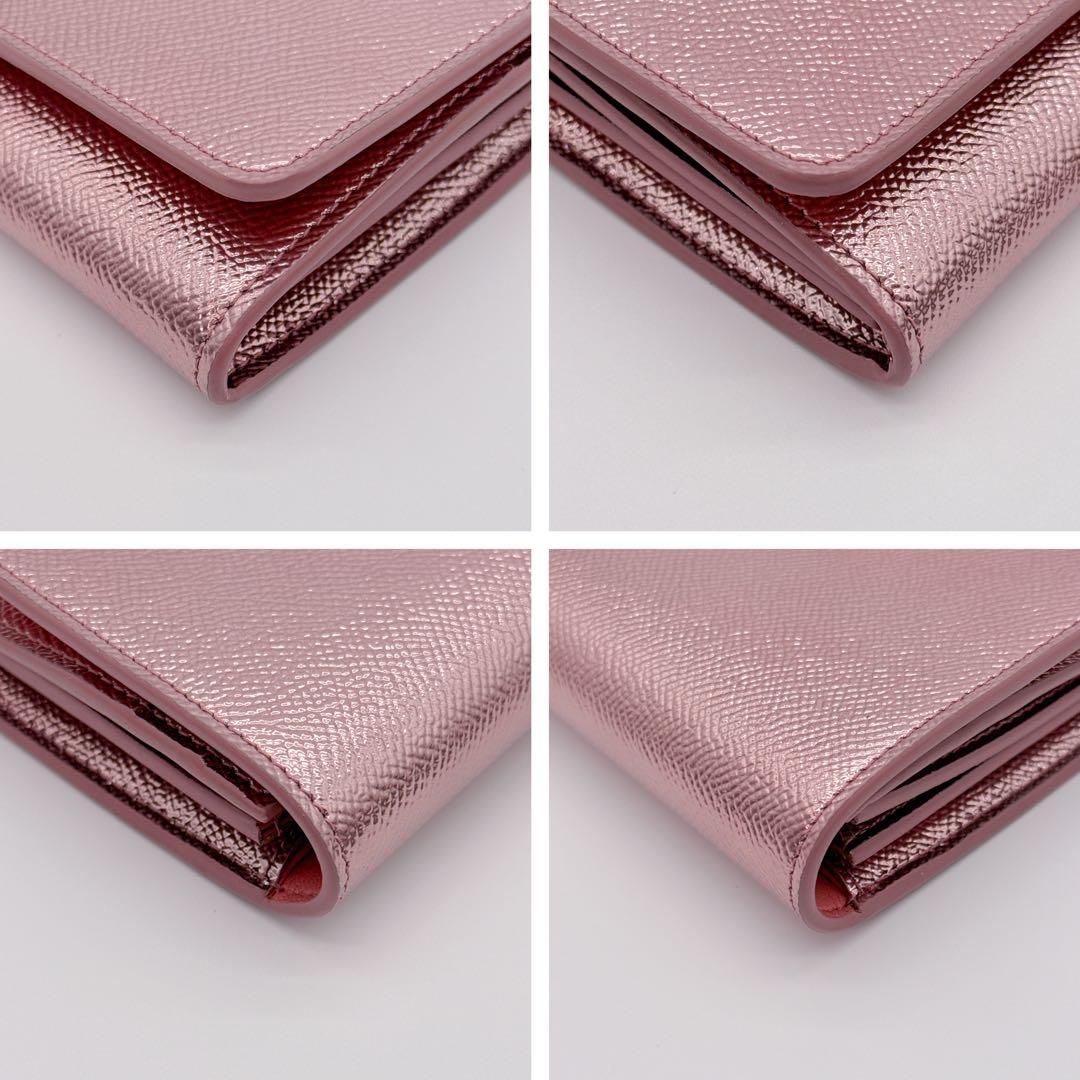 未使用✨ BVLGARI ブルガリ ロゴクリップ ローズゴールド 長財布